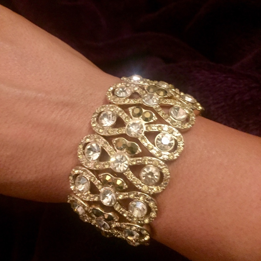 Rhinestone Crystal Bracelet cuff